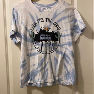 Tie dye graphic tee